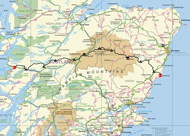 2009 route map